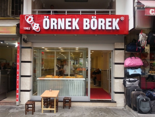 Örnek Börek Şirinevler Işıklı Kabartma tabela